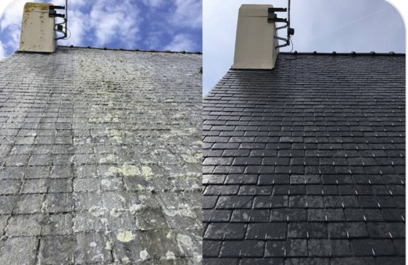 Professionnel pour le nettoyage toiture ardoise avec devis et prix au m² sur Fécamp 76