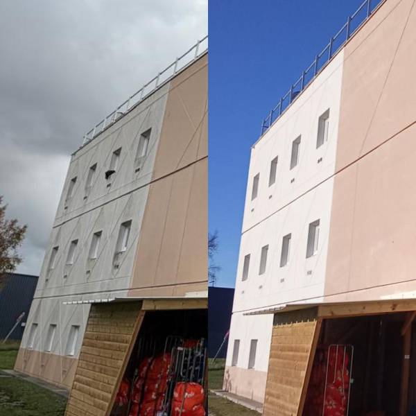 Votre entreprise de nettoyage DRM CLEAN House opte pour un nettoyage UNIQUE en NORMANDIE : Le nettoyage à la vapeur avec hydrofuge de l'HÔTEL F1 à Gonfreville-L'Orcher. Un avant/après impressionnant